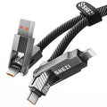 SHEZI Nylon Braided 4 in 1 USB C Cable 60W 5FT Compatible by SHEZI