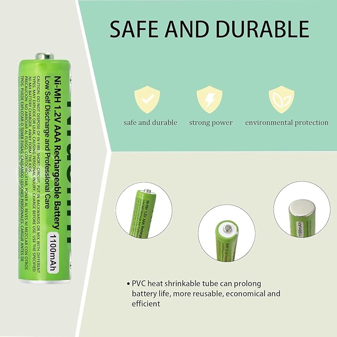 8 Pack NI-MH AAA Rechargeable Battery - Image 4