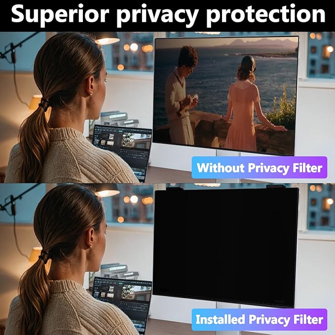 Magnetic Computer Privacy Screen Shield 23 Inch - Image 3