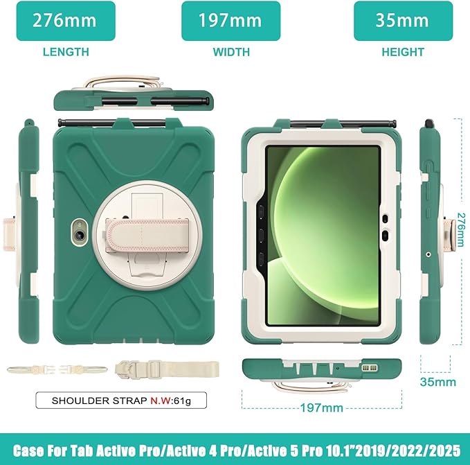 rantice Compatible with Samsung Galaxy TAB Active PRO 10.1 inch/Tab Active4 PRO - Image 2