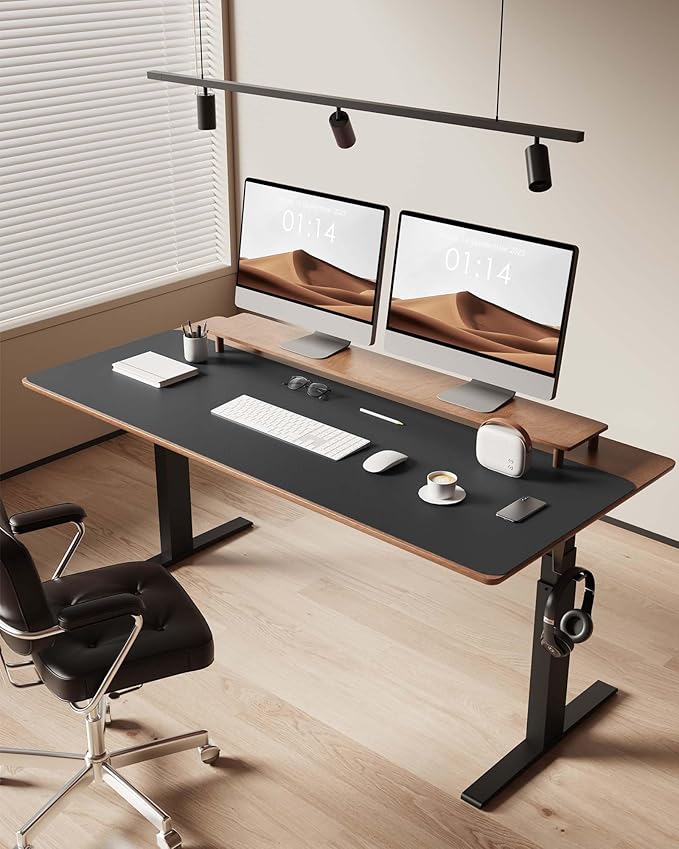 YSAGi Leather Desk Pad Protector, Office Desk Mat, Large Mouse Pad, Non-Slip PU - Image 3