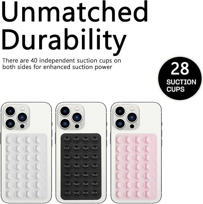 Silicone Double-Sided Suction Phone Grip Detachable Mount - Image 7
