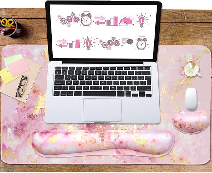 Large Mouse Pad and Keyboard Wrist Rest, Desk Pad - Image 6
