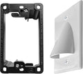 BestMounts - 1 Pack In Wall Cable Management Kit - Recessed Wall Plate Cable by BestMounts