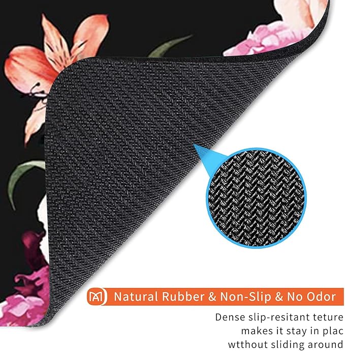 Square Mouse Pad Pretty Peony Flower, Personalized Premium-Textured Custom - Image 5