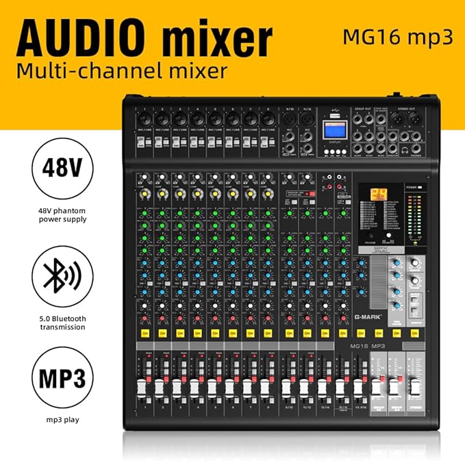 Audio Mixer Bluetooth G-MARK Professional Mixer Usb Interface Sound Board - Image 4