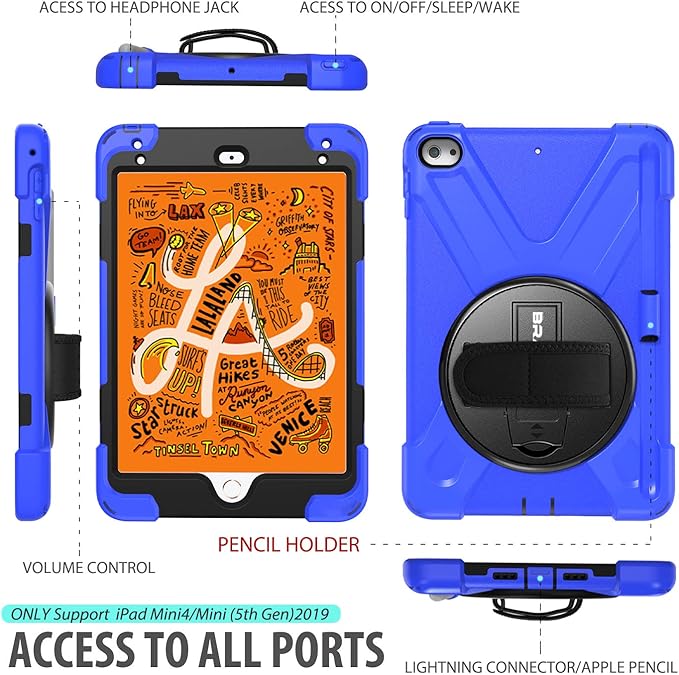 BRAECN iPad mini 5 Case, iPad mini 4 Case, Heavy Duty Shockproof Protective - Image 7