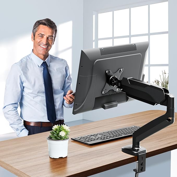 MOUNTUP Monitor Arm Desk Mount, Fully Adjustable, Computer Monitor Stand - Image 7