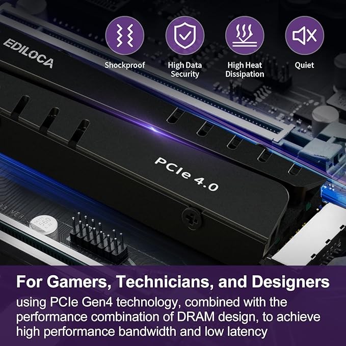 4TB PS5 SSD with Heatsink PCIe Gen4 NVMe M.2 Gaming SSD, 7400MB/s Read - Image 6