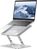 Adjustable Laptop Stand for Desk-360° Rotating Foldable Laptop Holder Ergonomic by Axbima