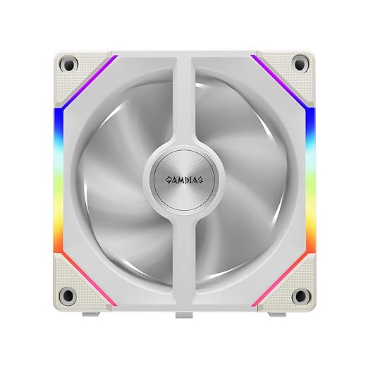 GAMDIAS AEOLUS P2-1203 120mm ARGB PWM Fan, Include Reverse Fan Blade x3 & - Image 15