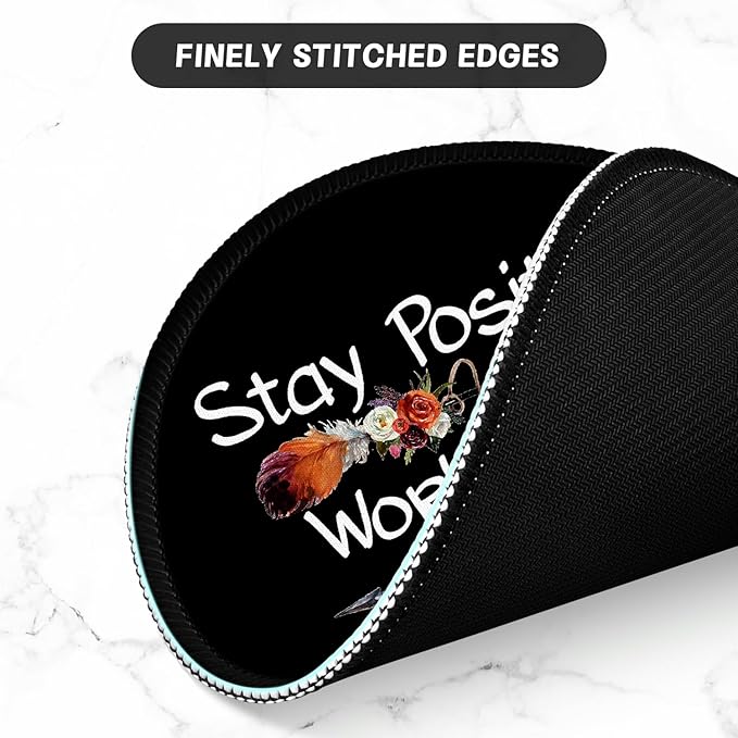 ITNRSIIET Round Mouse Pad with Stitched Edge Premium-Textured Waterproof - Image 4