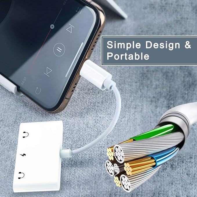 3in1 Lighting to 3.5mm, Headphone Adapter - Image 8