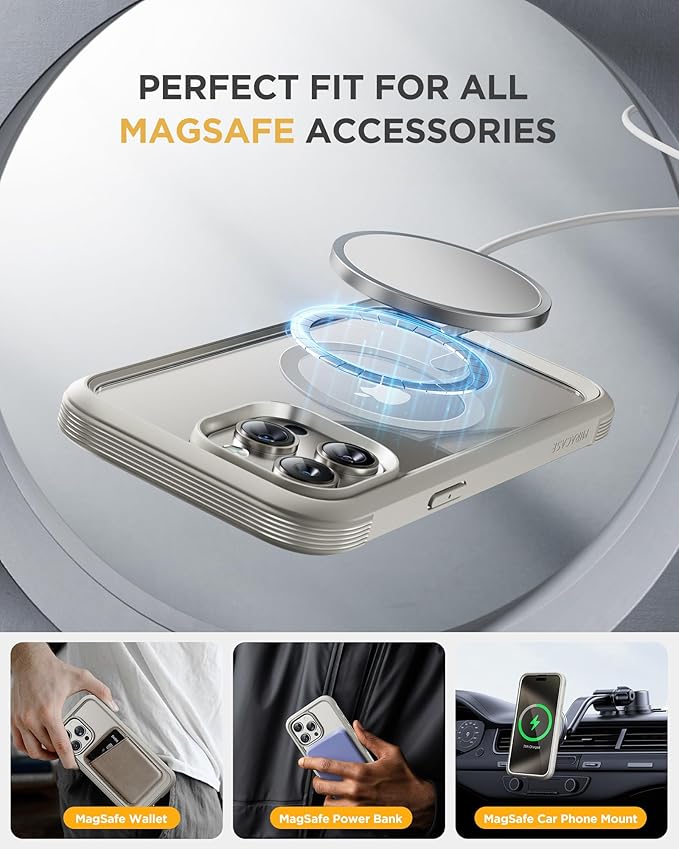 Miracase Magnetic for iPhone 15 Pro Max Case 6.7'' Full-Body Drop Proof Phone - Image 5
