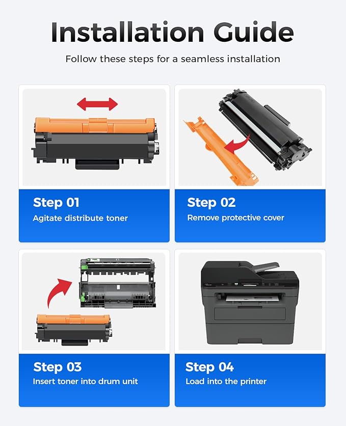 TN760 Black Toner Cartridge 2-Pack Compatible Replacement - Image 4