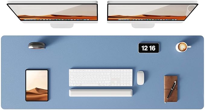 YSAGi Leather Desk Pad Protector, Office Desk Mat, Large Mouse Pad, Non-Slip PU by YSAGi
