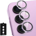 for Samsung Galaxy A35 5G Camera Lens Protector, Individual Metal Ring Tempered by Btscase