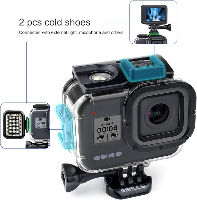 Waterproof Housing Case for GoPro Hero 8 Black - 60M Protective Underwater - Image 2