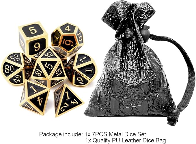Haxtec DND Metal Dice Set D&D Dice Compatible - Image 2