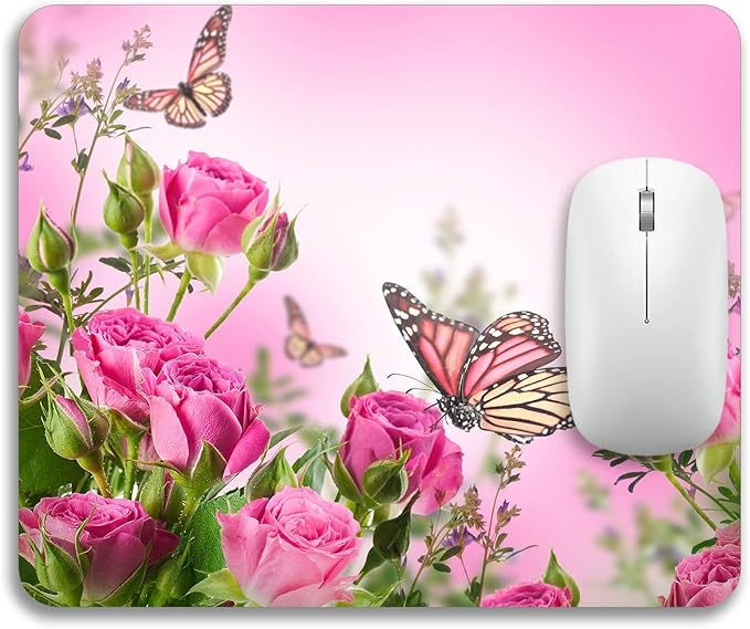 Beautiful Flowers Plants Mouse Pad Rubber Base Mouse Mat Non-Slip Mousepad - Image 2