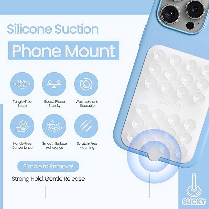SUCKY Double Sided Suction Phone Octo Cup Buddy Mount - Image 3