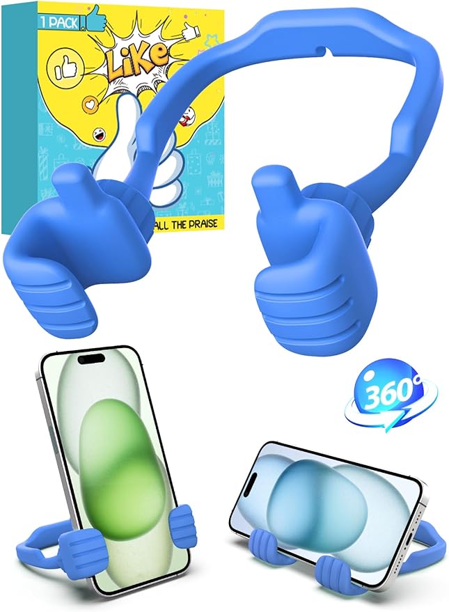 Gifts for Teens Boys Kids Men Adults Cell Phone Stand: Flexible Thumbs Up Lazy by CALDEVER