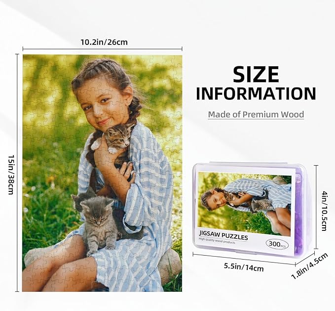 Custom Jigsaw Puzzle from Photos 300/500/1000 Pieces Personalized Wooden - Image 3