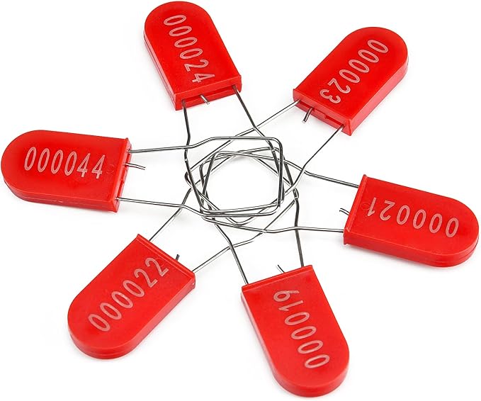 500PCS Plastic Padlock Security Seals Metal Wire Padlocks Electric Meter Seal - Image 7