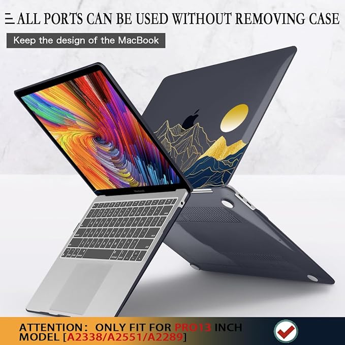 CISSOOK Compatible with MacBook Pro 13 inch Case M2 2025-2020 Release A2338 M2 - Image 5
