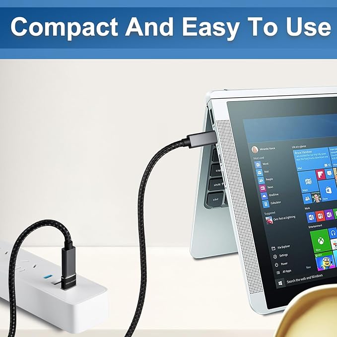 USB to USB C Adapter 4 packs for iPhone Fast Charging, Transfer and Type C OTG - Image 6