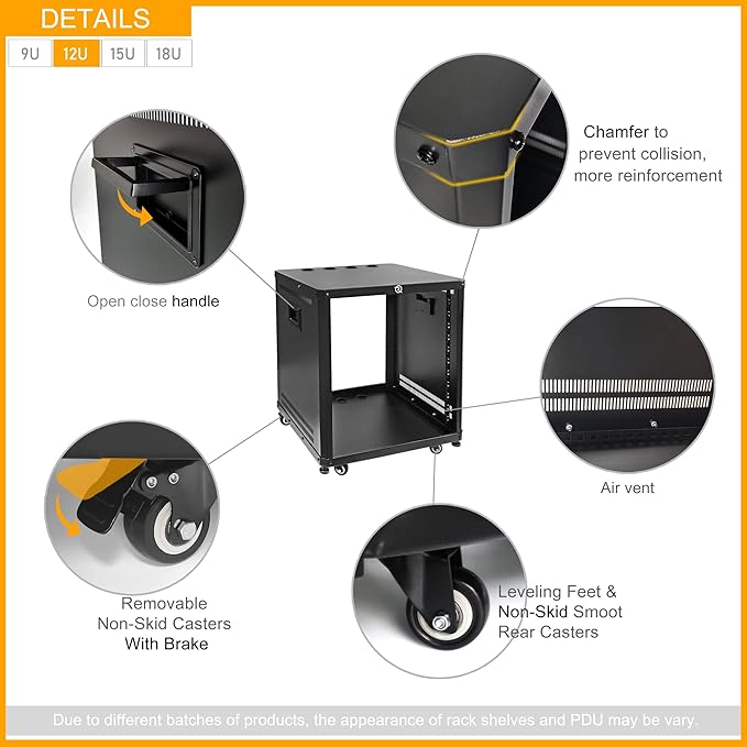 RIVECO POMU 12U Network & Stereo Rack - Image 4