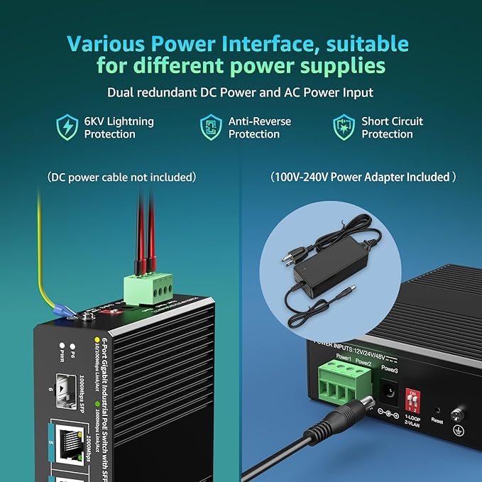 YuanLey 6 Port Industrial Switch - Image 4