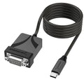 SABRENT USB-C to DB9 Serial RS-232 Adapter Cable 6FT, Prolific PL2303GS Chipset by SABRENT
