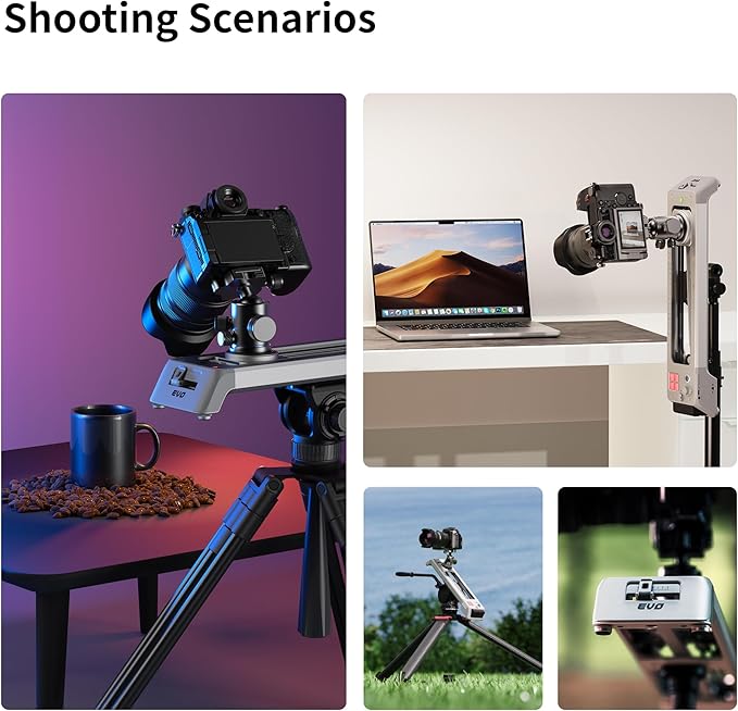 Zeapon EVO 125°Panorama Rotating Motorized Camera Slider, Powerful Quiet Motor - Image 8