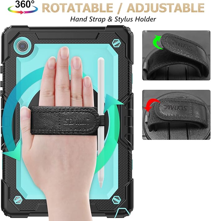 SEYMAC stock Case for Samsung Galaxy Tab A8 10.5'', Full-Body Drop Protection - Image 4