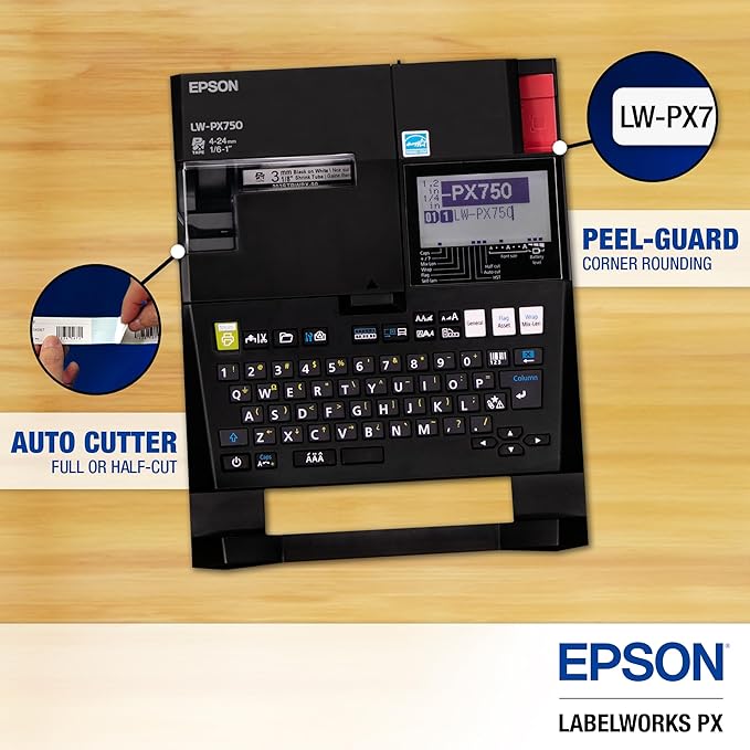 LABELWORKS Epson LW-PX750 Industrial Label Maker Kit - Image 7