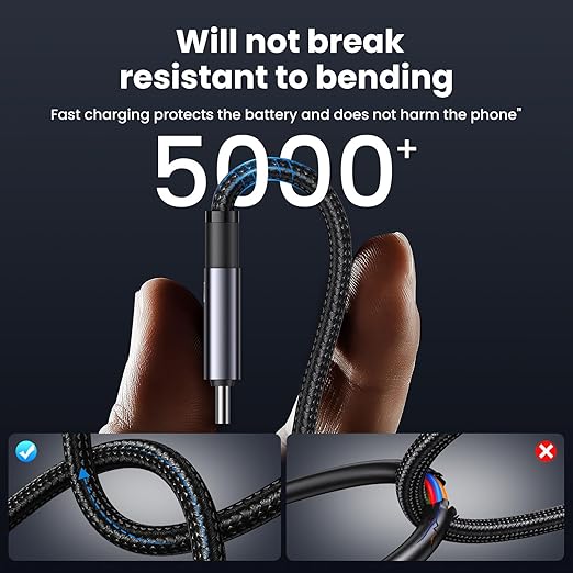 240W Multi Charging Cable, 6.6ft 6-in-1 USB C Cable Fast Charging Cords - Image 7