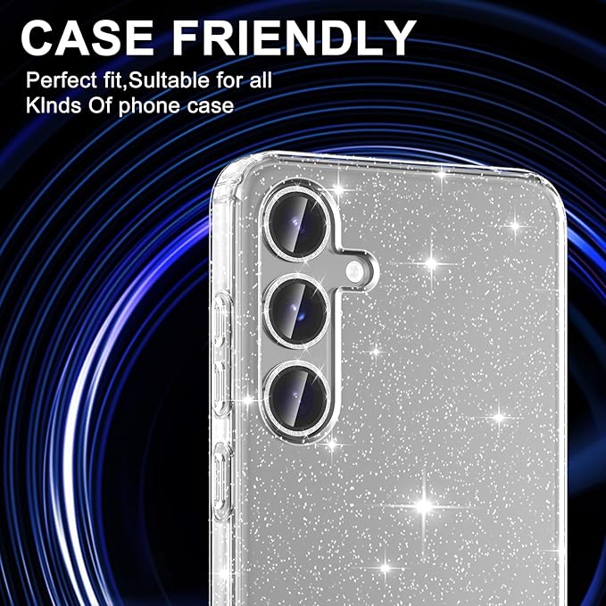 for Samsung Galaxy S25 Camera Lens Protector, Individual Metal Ring Tempered - Image 5