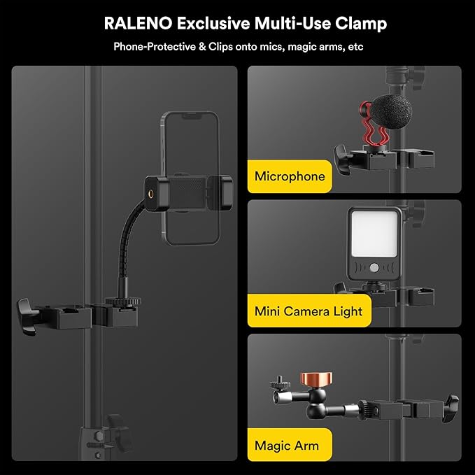 RALENO 13" LED Video Light Panel, Studio Lights - Image 7