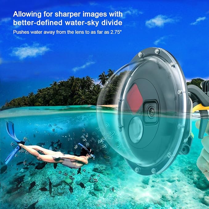 Dome Port for GoPro Hero 13 12 11 10 9 Black, Dome Port Lens - Image 4