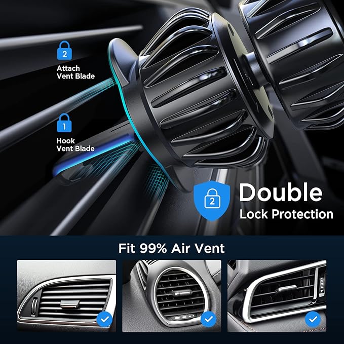 LISEN Magnetic Phone Holder for Car Upgraded Clip Ultra Car Phone Holder 6 - Image 4