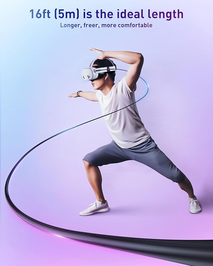 Maxonar [Next-Gen Chip VR Charging Link Cable 16FT Compatible - Image 7