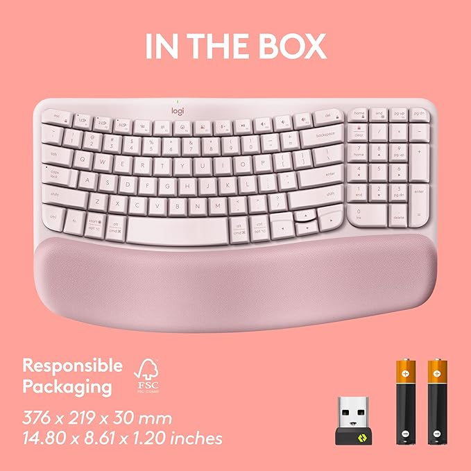 Logitech Wave Keys Wireless Ergonomic Keyboard - Image 10