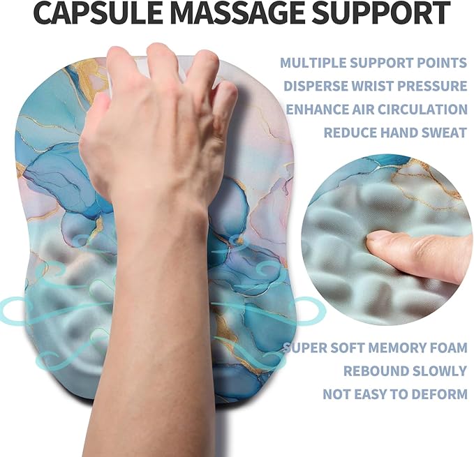 Ergonomic Raised Mouse Pad Wrist Support - Image 3