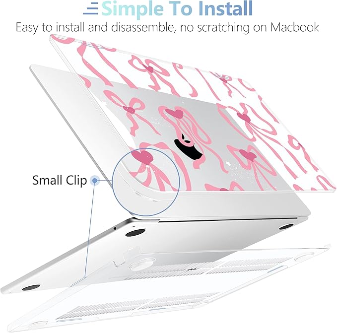 MEEgoodo Case for MacBook Air M4/M3/M2 13.6 inch 2025 2024 2022, Fit Model - Image 5