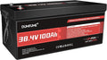 38.4V 100Ah LiFePO4 Lithium Golf Cart Battery, Built-in 200A BMS & 15000 Cycles by Dumfume
