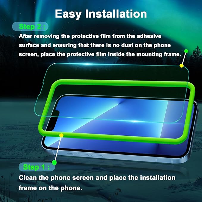 Blue Light Screen Protector for iPhone 13 Pro Max & iPhone 14 Plus, Eye - Image 7