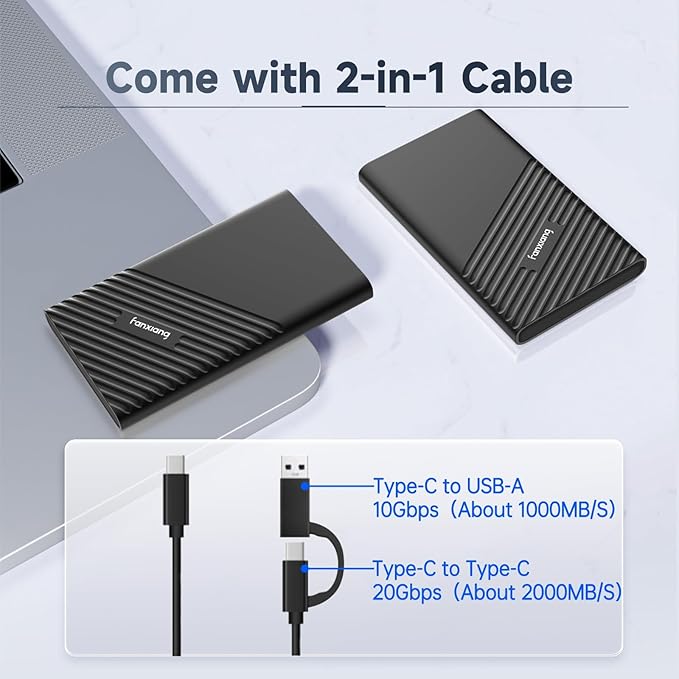 fanxiang 4TB External SSD Portable, USB C External Solid State Drive External - Image 5