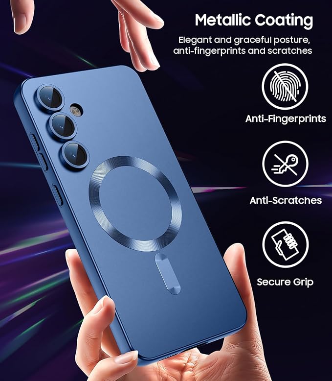 Magnetic for Samsung Galaxy S25 Plus Case Slim Soft Silicone Bumper Shockproof - Image 6