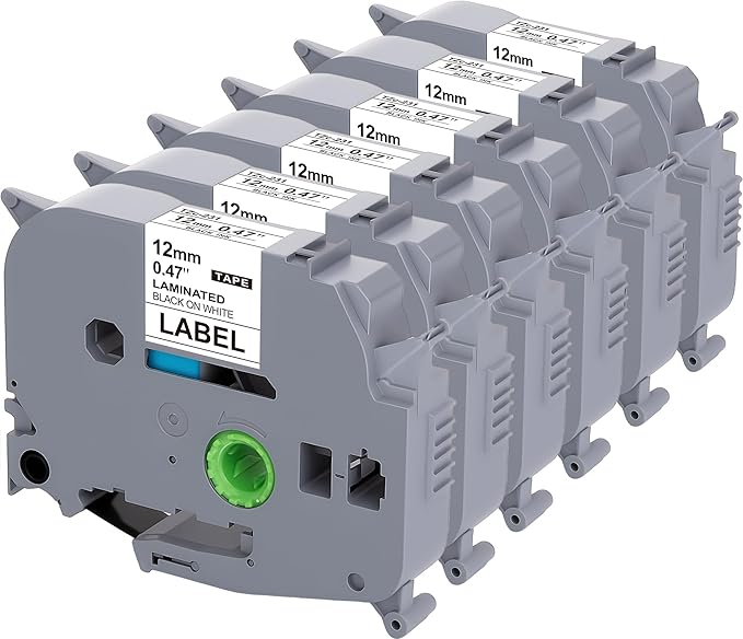 Weemay 1/2" Label Maker Refills Compatible by WEEMAY